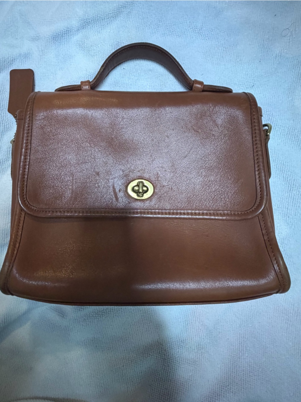 Vintage Coach shoulder bag without strap.